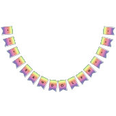 Flag-Banner - Regenbogenfarben mit Namen Wimpelkette (Alle)