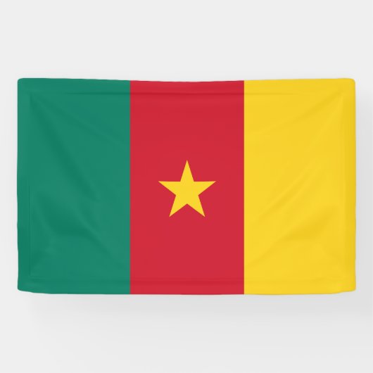 Flag-Banner von Patriotic Kamerun Banner (Horizontal)