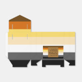 Flag "Bear Pride Gold Gay Gastgeschenk Hochzeit" Geschenkschachtel (Ungefaltet)