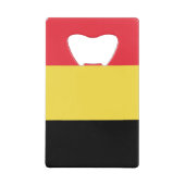 Flag Belgien Kreditkarte Flaschenöffner (Vorderseite)
