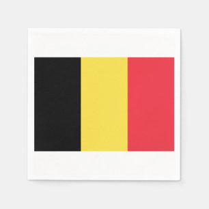 Flag Belgien Paper Napkins Serviette