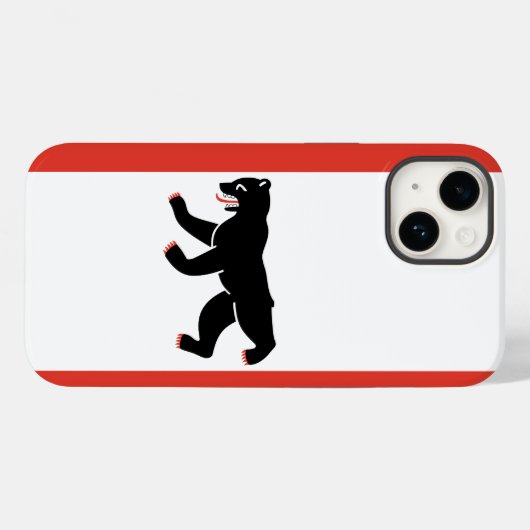 Flag Berlin Case-Mate iPhone Case (Rückseite (Horizontal))