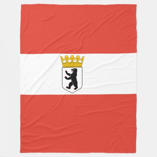 Flag Berlin Fleece Blanket (Vorderseite)
