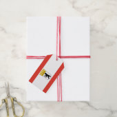 Flag Berlin Geschenketiketts Geschenkanhänger (Mit Garn)