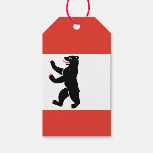 Flag Berlin Geschenketiketts Geschenkanhänger (Vorderseite)