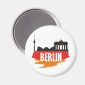 Flag Berlin Magnet (Vorderseite/Rückseite)