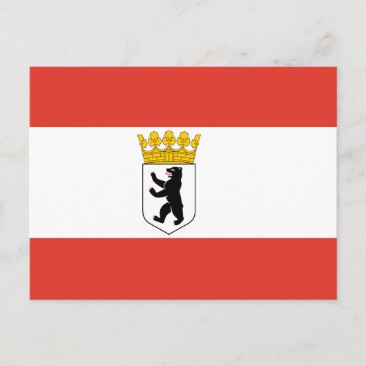 Flag Berliner Einladung Postkarte (Vorderseite)