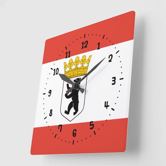 Flag Berliner Mauer Uhr (Winkel)