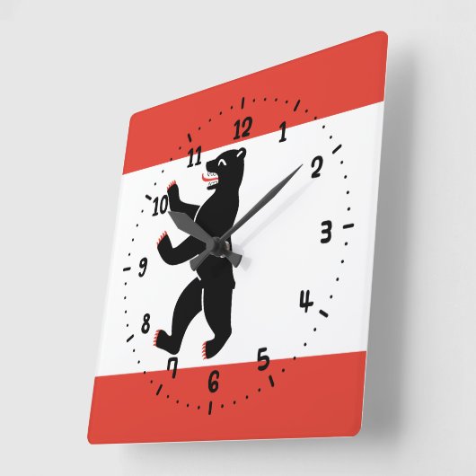 Flag Berliner Mauer Uhr (Winkel)