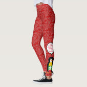Flag Birma/Myanmar Flag Holiday Frau Penguin Talk Leggings (Links)