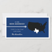 Flag Blau Neuer Staat, neue Adresse! Texas Moving (Vorderseite)