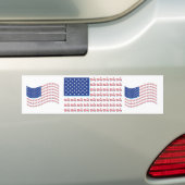 Flag-Blue-Shadow Autoaufkleber (Auf Auto)