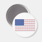 Flag-Blue-Shadow Magnet (Vorderseite/Rückseite)