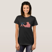 Flag Bowhunting Archer Longbow Crossbow Archery T-Shirt (Vorne ganz)
