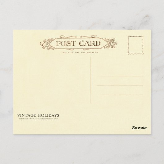 Flag Boy 4. Juli Postkarte (Rückseite)