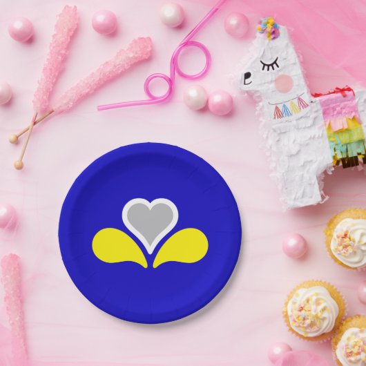 Flag Brüssel, Belgien Teller auf Papier (Party)