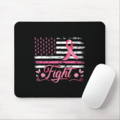 Flag Brustkrebs-Bewusstsein rosa Band-Kampf Mousepad (Mit Mouse)