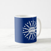 Flag Buffalo, New Yorker Kaffee-Tasse Kaffeetasse (VorderseiteRechts)
