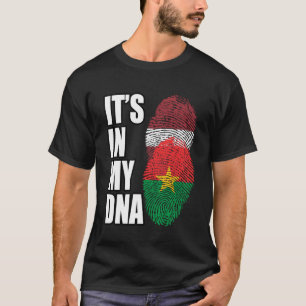 Flag Burkina Faso und Lettisches DNA-Mix T-Shirt