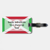 Flag Burundi Easy ID Personal Gepäckanhänger (Rückseite horizontal)