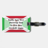 Flag Burundi Easy ID Personal Gepäckanhänger (Rückseite horizontal)