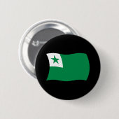 Flag-Button Esperanto Button (Vorne & Hinten)