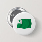 Flag-Button Esperanto Button (Vorne & Hinten)