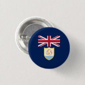 Flag-Button für Patriotic Anguilla Button (Vorne & Hinten)