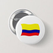 Flag-Button in Kolumbien Button (Vorne & Hinten)