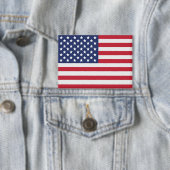 Flag-Button Patriotic USA - Amerikanischer Stolz Button (Insitu)
