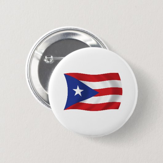 Flag-Button Puerto Rico Button (Vorne & Hinten)