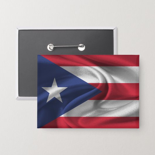 Flag-Button Puerto Rico Button (Vorderseite/Rückseite)