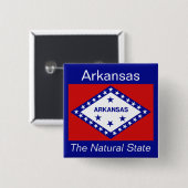 Flag-Button von Arkansan Button (Vorne & Hinten)