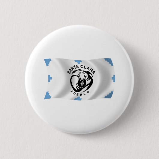 Flag-Button von Santa Clara Pueblo Button (Vorderseite)