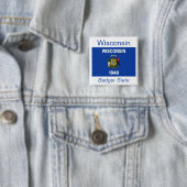 Flag-Button von Wisconsin Button (Beispiel)