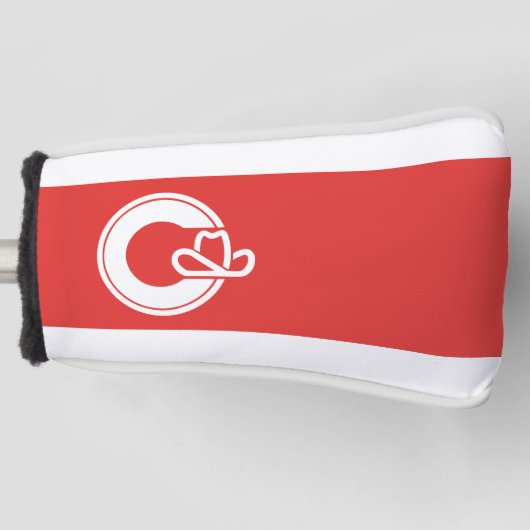 Flag Calgary, Alberta Golf Head Cover Headcover (Vorderseite)
