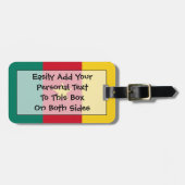 Flag Cameroon Personal Easy ID Gepäckanhänger (Vorderseite horizontal)