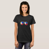 Flag Cat Philippines Pride Philippines T-Shirt (Vorne ganz)