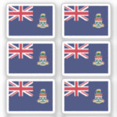 Flag Cayman Islands Collection Pack von 6 Aufkleber (Vorderseite)