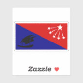 Flag Central Province, Papua Neue Guinea Aufkleber (Blatt)