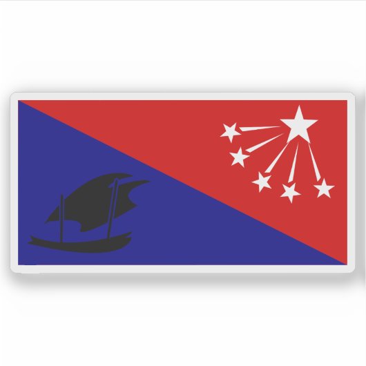 Flag Central Province, Papua Neue Guinea Aufkleber (Vorderseite)