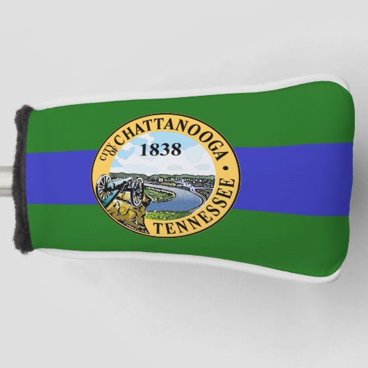 Flag Chattanooga, Tennessee Golf Head Cover Golf Headcover (Vorderseite)