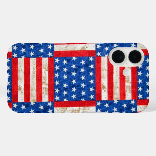 Flag-Checkerboard Case-Mate iPhone Hülle (Rückseite (Horizontal))