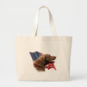 Flag Chesapeake Bay Retriever Jumbo Stoffbeutel