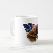 Flag Chesapeake Bay Retriever Kaffeetasse (Vorderseite Links)