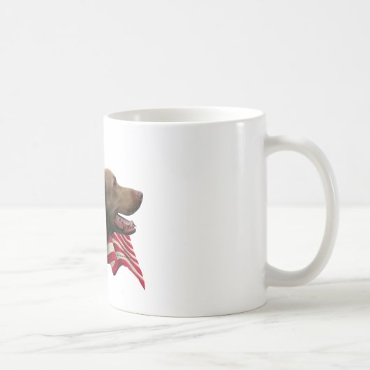 Flag Chesapeake Bay Retriever Kaffeetasse (Rechts)