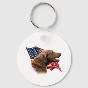 Flag Chesapeake Bay Retriever Schlüsselanhänger