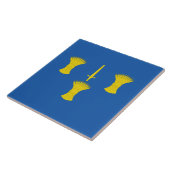 Flag Cheshire (UK Landkreis) Keramik Tile Fliese (Seite)