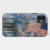 Flag Childe Hassam "The Avenue in Rain" Fall M Case-Mate iPhone Hülle (Rückseite (Horizontal))
