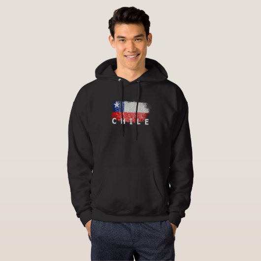 Flag Chile Nationality State Origin Hoodie (Vorne ganz)